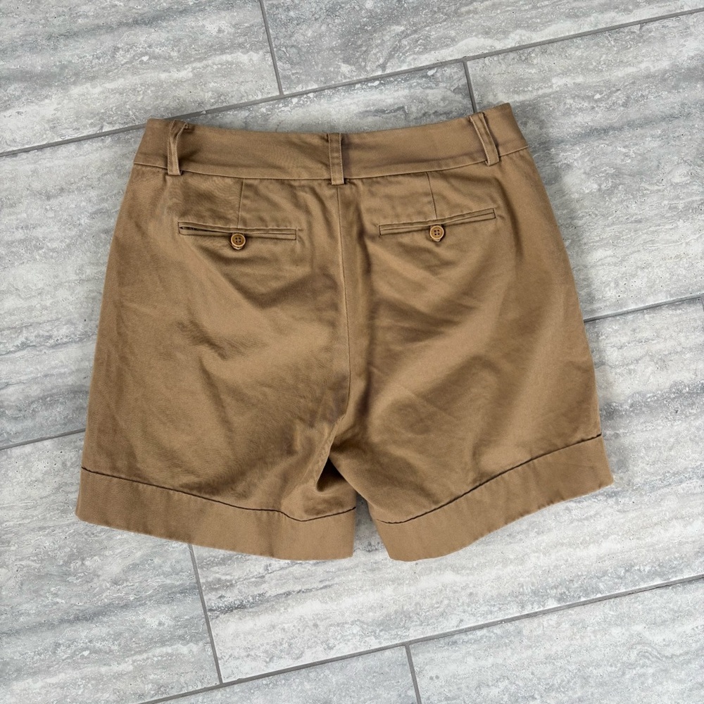 Lauren Ralph Lauren women’s Brown Flat Front Shorts size 6 - Picture 4 of 5